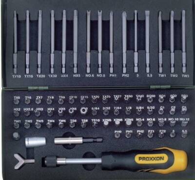 Proxxon 75 Parçalı Tornavida Bits Uç Takımı - 1