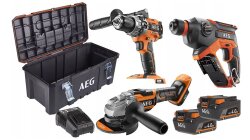 AEG JP18L3 402TB Profesyonel Akülü Alet Seti 3 Parça - AEG