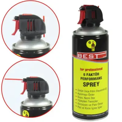 BEST6 Faktör Yağlayıcı Pas Nem Önleyici Spreyi 400 ML - 2