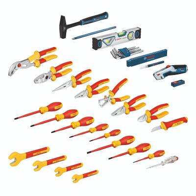 BOSCH Elektrikçi El Aleti Seti 37 Parça - 1
