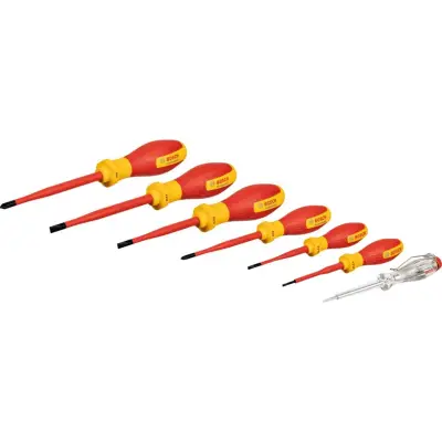 BOSCH Elektrikçi Tornavida Seti 7 Parça - 1