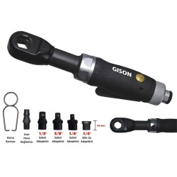 Gison GP-854J 1/2 İnç Havalı Cırcır Kolu 41 Nm Adaptörlü - GISON