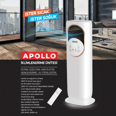 İNOVA Apollo Isıtıcı ve Soğutucu Kumandalı 1800 Watt - 4