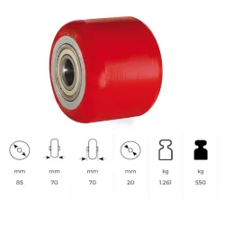 KAMA Transpalet Yedek Tekeri 85x70x20 DOR - 2