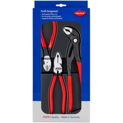 Knipex 00 20 10 Ağır Tip Paketi (1x 0201180, 1x 8701250, 1x 7401160) - KNIPEX