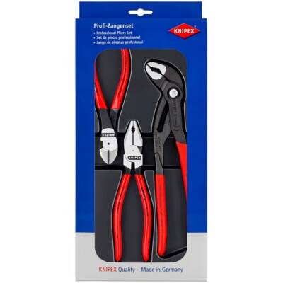 Knipex 00 20 10 Ağır Tip Paketi (1x 0201180, 1x 8701250, 1x 7401160) - 1