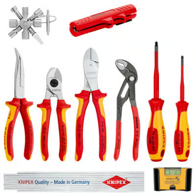Knipex 00 20 90 V01 Elektro Uzatma Seti (10 Parçalı) - 1
