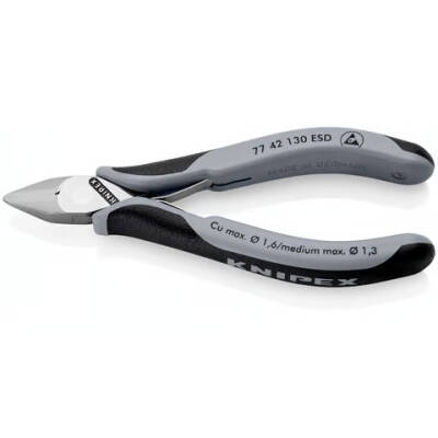 Knipex 77 42 130 ESD Elektronikçi Yan Keski- - 1
