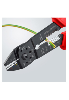 Knipex 95 21 215 Pabuç Sıkma Ve Kablo Sıyırma Pensi - 4