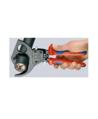 Knipex 95 31 280 Cırcır Mekanizmalı Kablo Makası - 4