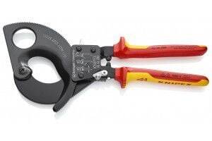 Knipex 95 36 280 Cırcır Mekanizmalı VDE Kablo Makası - 1