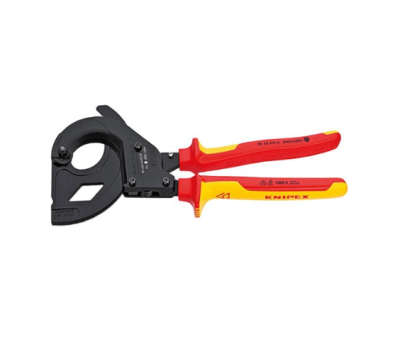 Knipex 95 36 315A Cırcır Mekanizmalı VDE Kablo Makası - 1