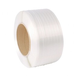 Kompozit Lifli Çember Beyaz 16 mm 850 Metre Ambalaj Çemberi - 