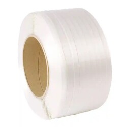 Kompozit Lifli Çember Beyaz 25 mm 400 Metre Ambalaj Çemberi - 