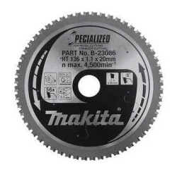 Makita B-23086 Metal Kesme Daire Testere 136x56 Diş - MAKİTA AKSESUAR