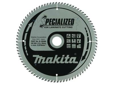 Makita B-29496 Laminant Kesim Daire Testere 260x84 Diş - 1
