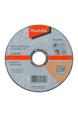Makita D-18764 İnox Kesme Taşı-Düz 115x1.2 mm - 1