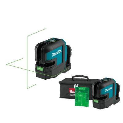 Makita SK105GDZ 4 Nokta Yeşil Çapraz Çizgi Lazeri (akülü) - 1