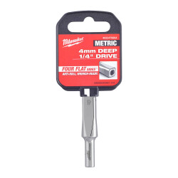Milwaukee 1/4 inç Krom Derin Lokma 4 mm 4932479994 - Milwaukee
