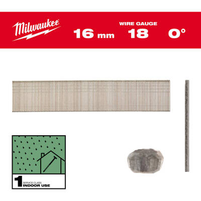 Milwaukee 18G Brad Çivi 16 mm 10000 Adet 4932492549 - 2