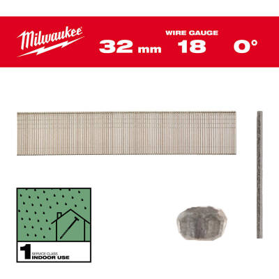 Milwaukee 18G Brad Çivi 32 mm 5000 Adet 4932492553 - 2