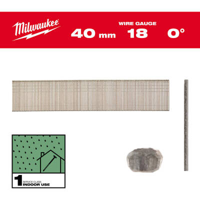 Milwaukee 18G Brad Çivi 40 mm 5000 Adet 4932492554 - 2