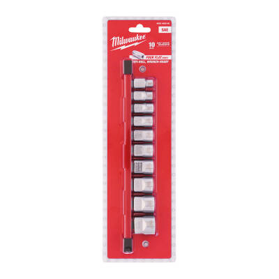 Milwaukee 3/8 inç Krom Lokma Seti İnç Ölçü 10 Parça 4932492508 - 2