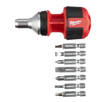 Milwaukee 8'i 1 Arada Kompakt Cırcırlı Çok Uçlu Tornavida 4932471868 - 2