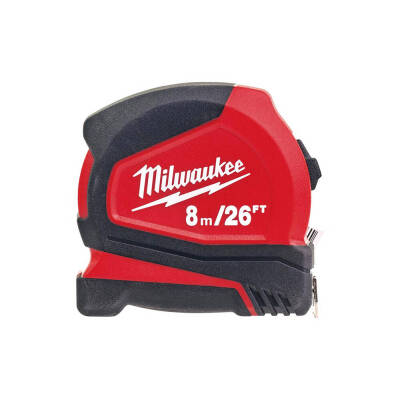 Milwaukee 8 m Pro Kompakt Şerit Metre 26 mm 4932459596 - 1