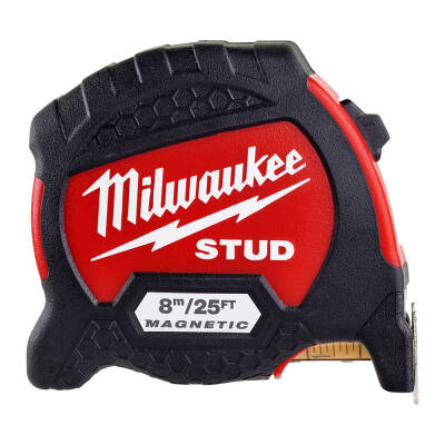 Milwaukee 8 m STUD Gen2 Şerit Metre 26 mm 4932471629 - 2