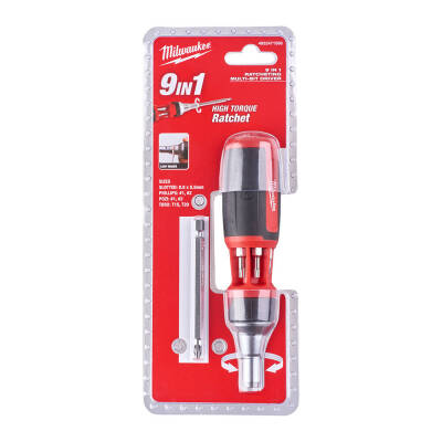 Milwaukee 9'u 1 Arada Cırcırlı Çok Uçlu Tornavida 4932471598 - 3