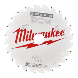 Milwaukee Ahşap Daire Testere Bıçağı 190 x 30 mm 24 Diş 4932471300 - 2
