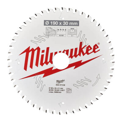 Milwaukee Ahşap Daire Testere Bıçağı 190 x 30 mm 48 Diş 4932471380 - 1