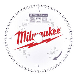 Milwaukee Ahşap Daire Testere Bıçağı 235 x 30 mm 60 Diş 4932471308 - 2