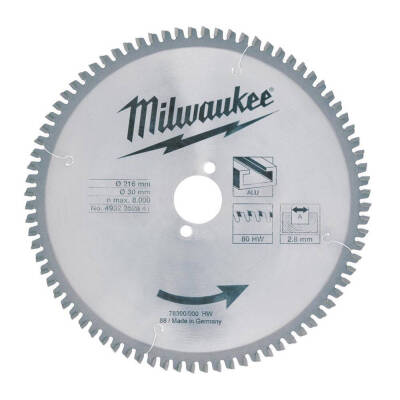 Milwaukee Ahşap Gönye Kesme Testere Bıçağı 216 x 30 mm 80 Diş 4932352841 - 1