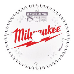 Milwaukee Alüminyum Daire Testere Bıçağı 190 x 30 mm 54 Diş 4932471303 - Milwaukee