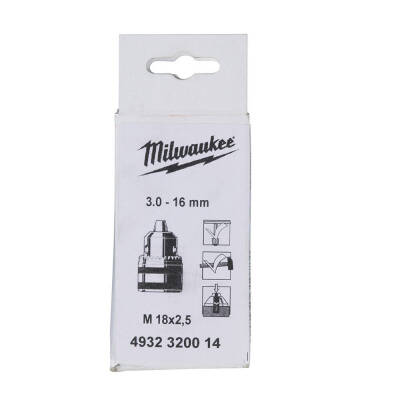 Milwaukee Anahtarlı Mandren 3,0-16 mm M18 x 2,5 Emniyet Vidalı 4932320014 - 1