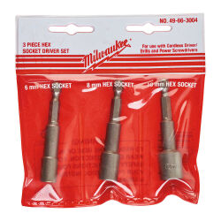 Milwaukee Bits Uç Hex Lokma Seti 3 Parça - 1