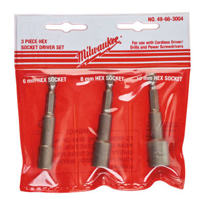 Milwaukee Bits Uç Hex Lokma Seti 3 Parça - 1