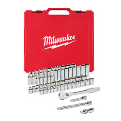 Milwaukee Cırcırlı Lokma Takımı 3/8 inç 56 Parça Metrik ve İnç 4932464946 - Milwaukee