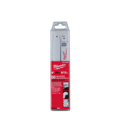 Milwaukee Çok Amaçlı Kılıç Testere Bıçağı 200 mm 8/12 TPI S725VFR 50'li 48016093 - 1
