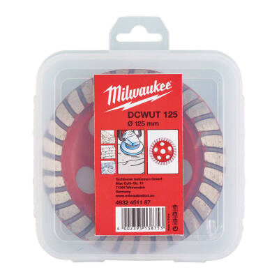 Milwaukee DCWUT Elmas Çanak Taşlama Diski 125 mm 4932451187 - 1