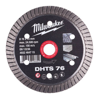 Milwaukee DHTS Turbo Seramik ve Granit Elmas Kesme Diski 76 mm 4932464715 - 2