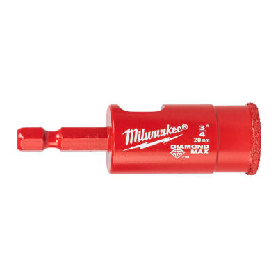 Milwaukee Diamond Max 1/4 inç Hex Elmas Fayans Delme Ucu 20 mm 4932498348 - 1