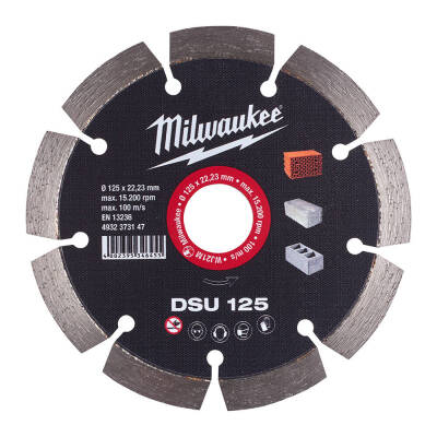 Milwaukee DSU Kanal Açma Elmas Diski 125 mm 4932373147 - 2