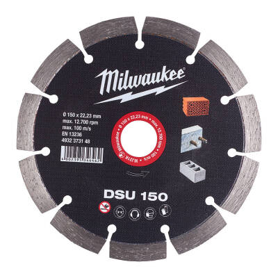 Milwaukee DSU Kanal Açma Elmas Diski 150 mm 4932373148 - 2