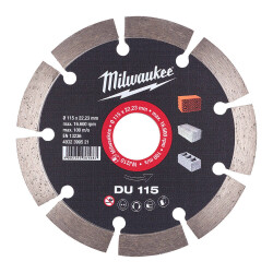 Milwaukee DU Genel Amaçlı Elmas Kesme Diski 115 mm 4932399521 - 2