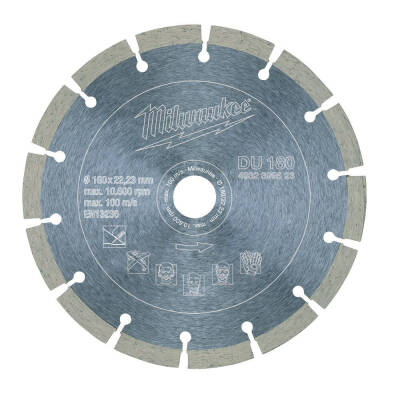 Milwaukee DU Genel Amaçlı Elmas Kesme Diski 180 mm 4932399523 - 1