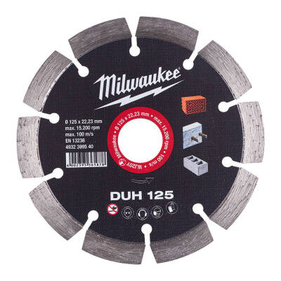 Milwaukee DUH Sert Malzeme Elmas Kesme Diski 125 mm 4932399540 - 1