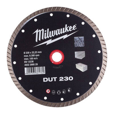 Milwaukee DUT Turbo Genel Amaçlı Elmas Kesme Diski 230 mm 4932399529 - 1